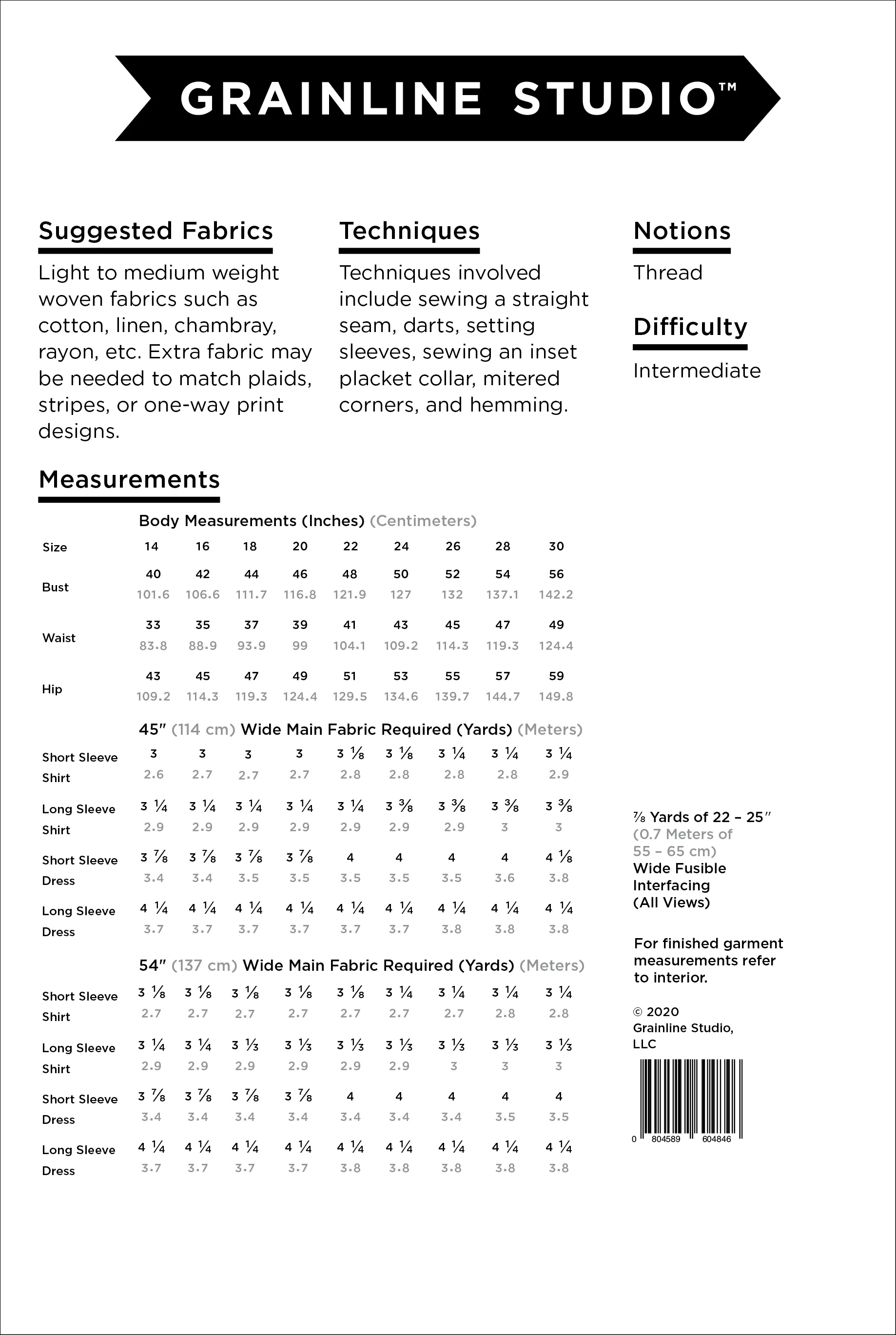 Grainline Studio - Augusta Shirt and dress - 14-30 - Image 14