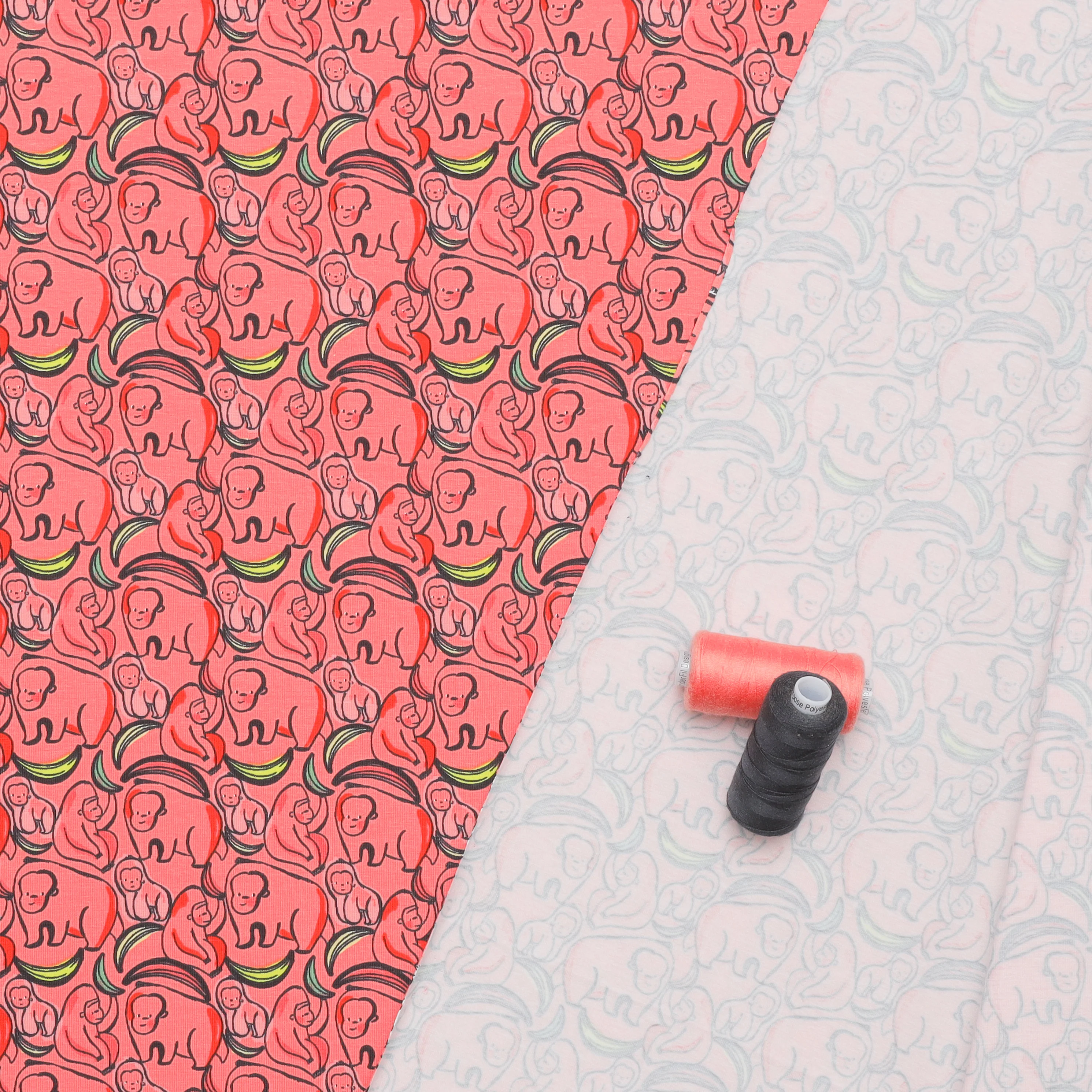 Katia - Cotton - Jersey - Apes & Bananas - Image 3