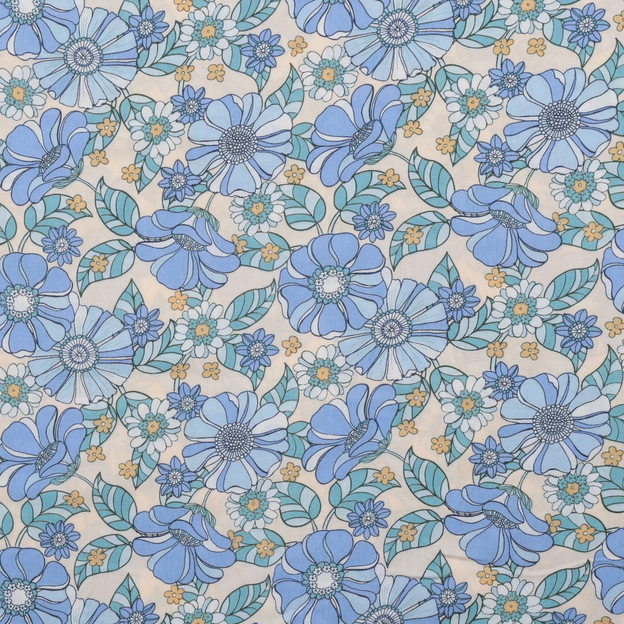 Rayon - Challis - Groovy Floral - Assorted - Image 3