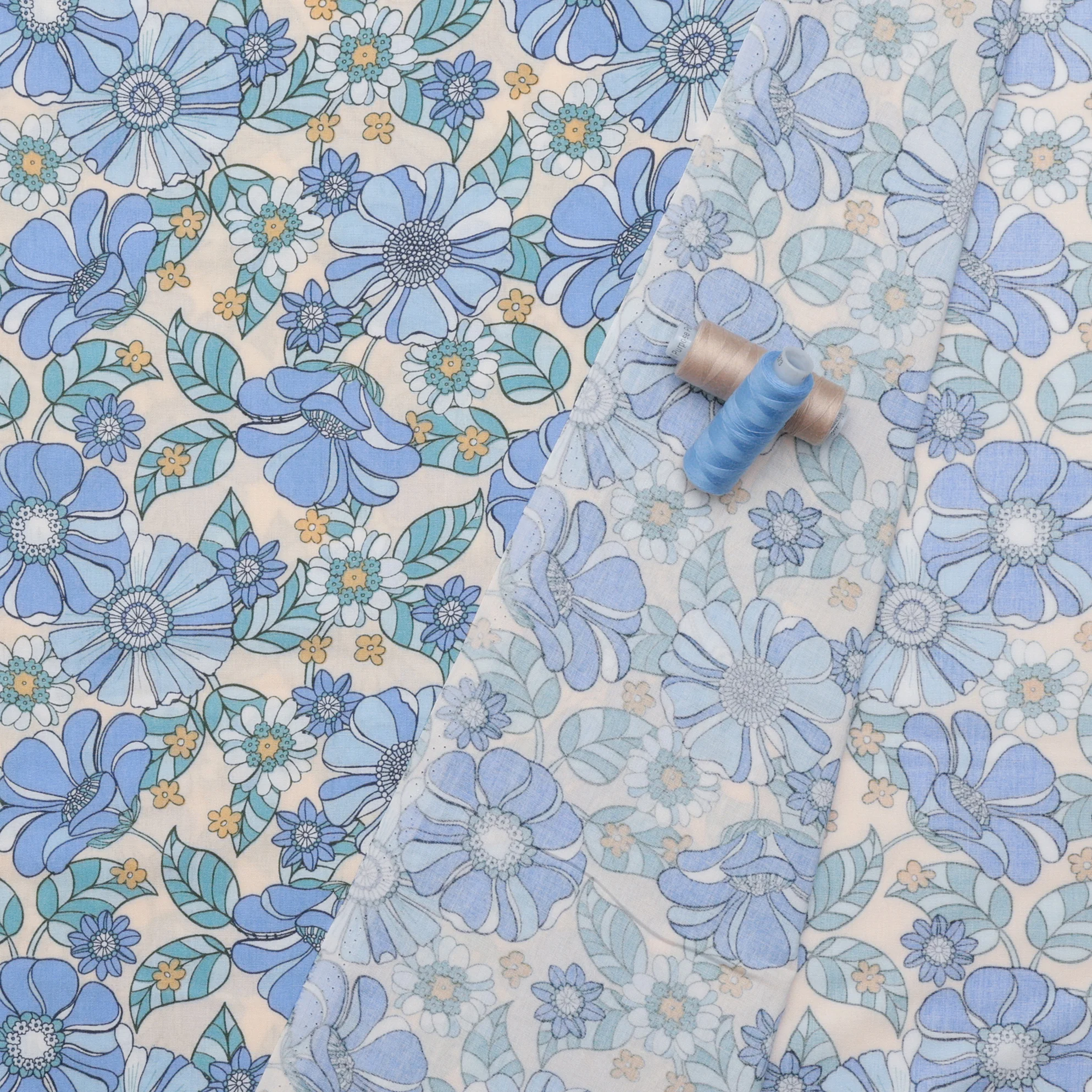 Rayon - Challis - Groovy Floral - Assorted - Image 4