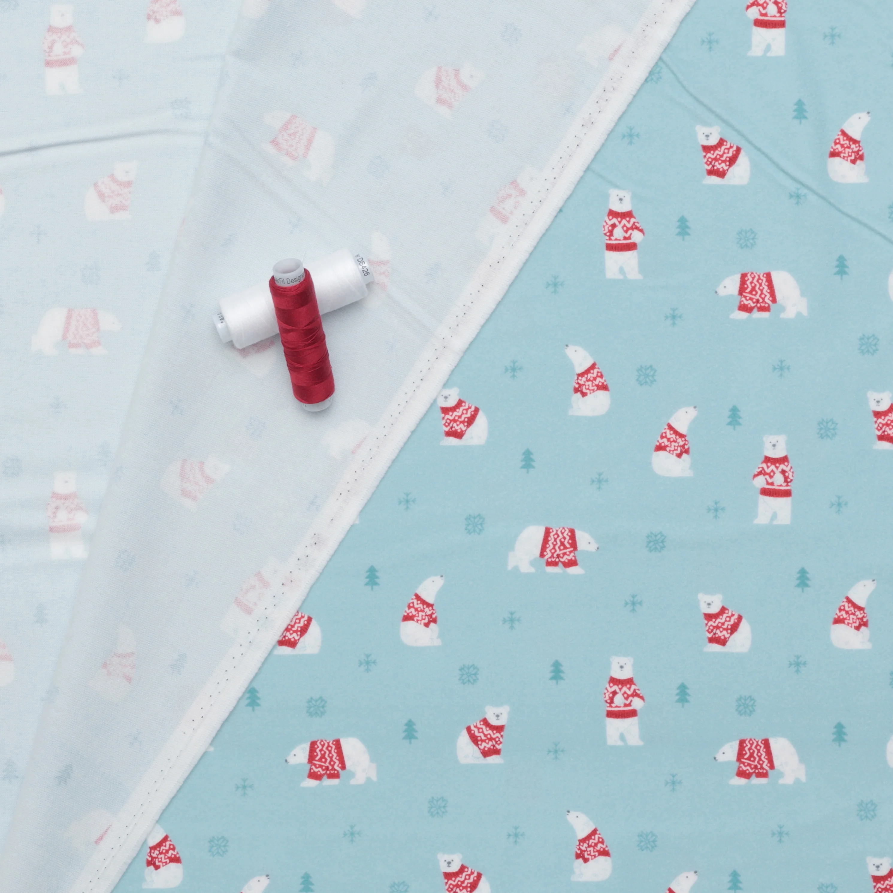 Riley Blake - Flannel - Northern Lights - Sky - Image 3