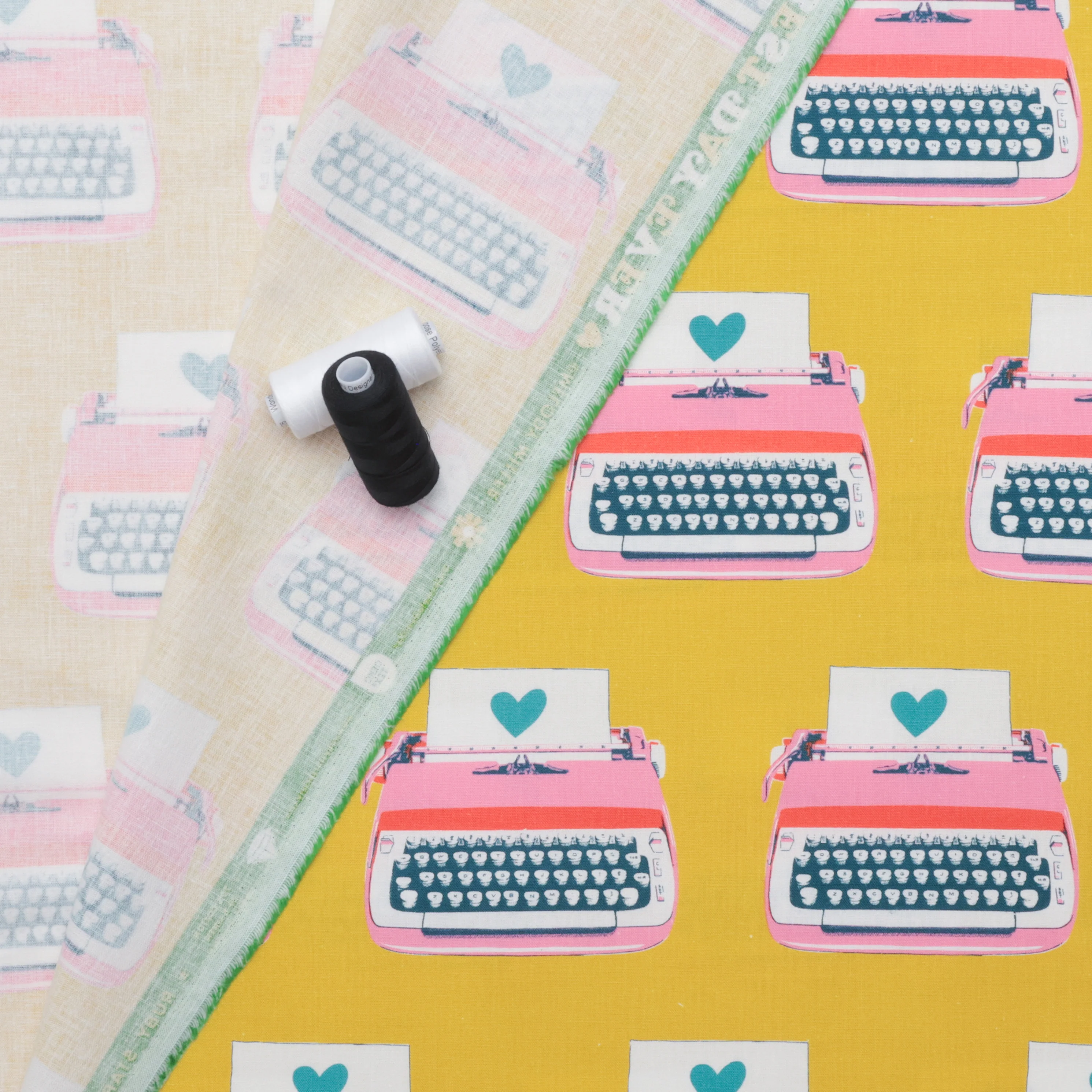 Ruby Star - Canvas - Best Day Ever - Typewriters - Golden - Image 3