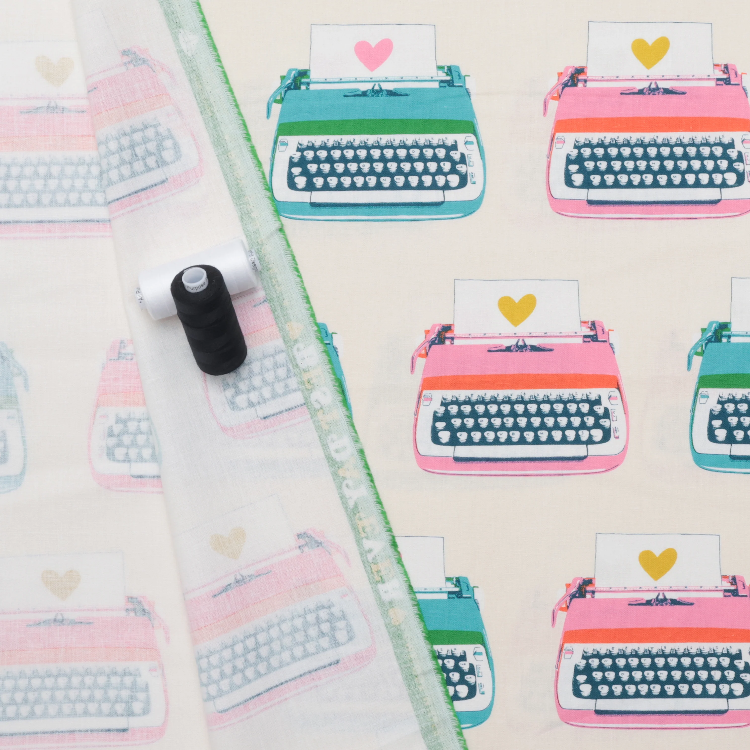 Ruby Star - Canvas - Best Day Ever - Typewriters - Natural - Image 3