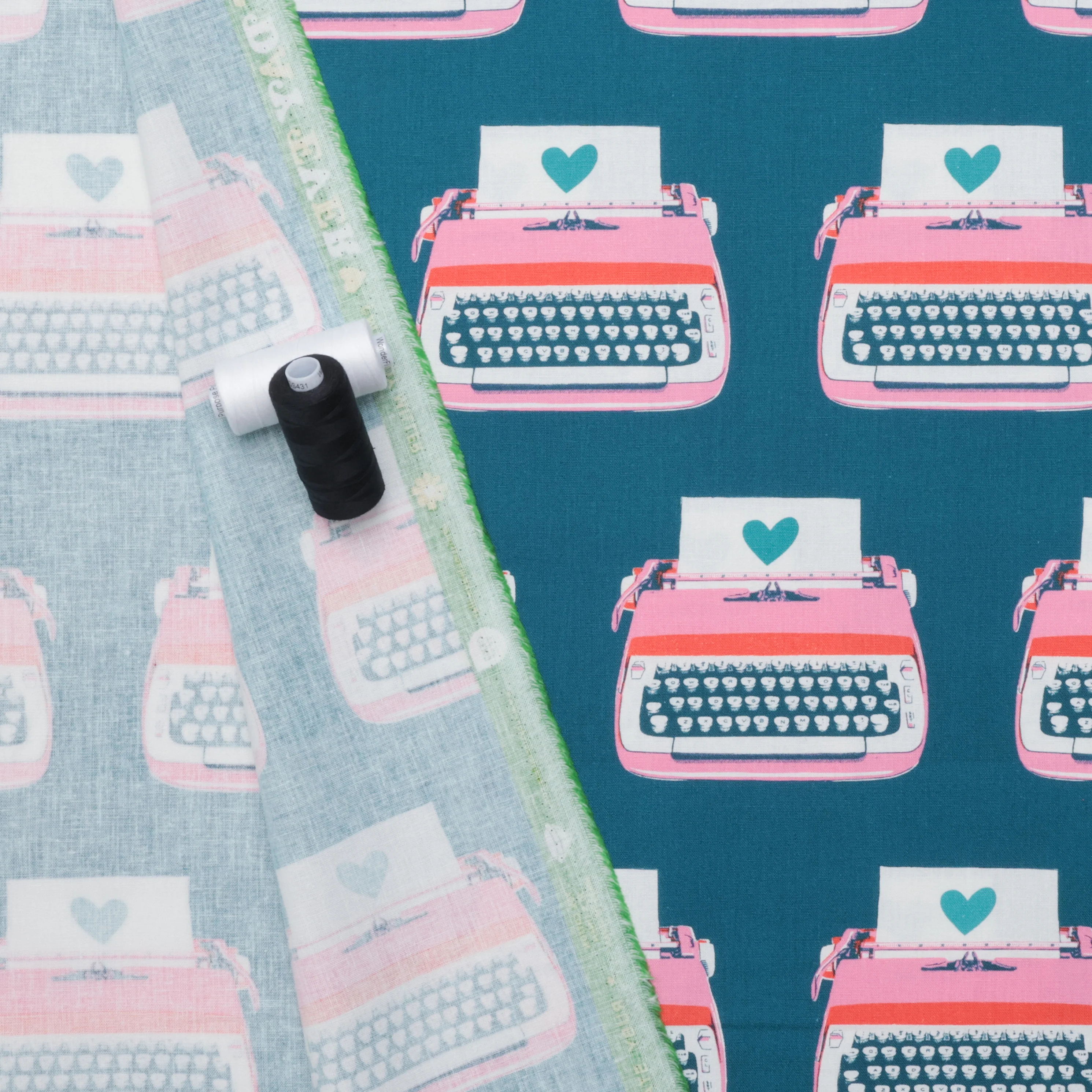 Ruby Star - Canvas - Best Day Ever - Typewriters - Teal - Image 3