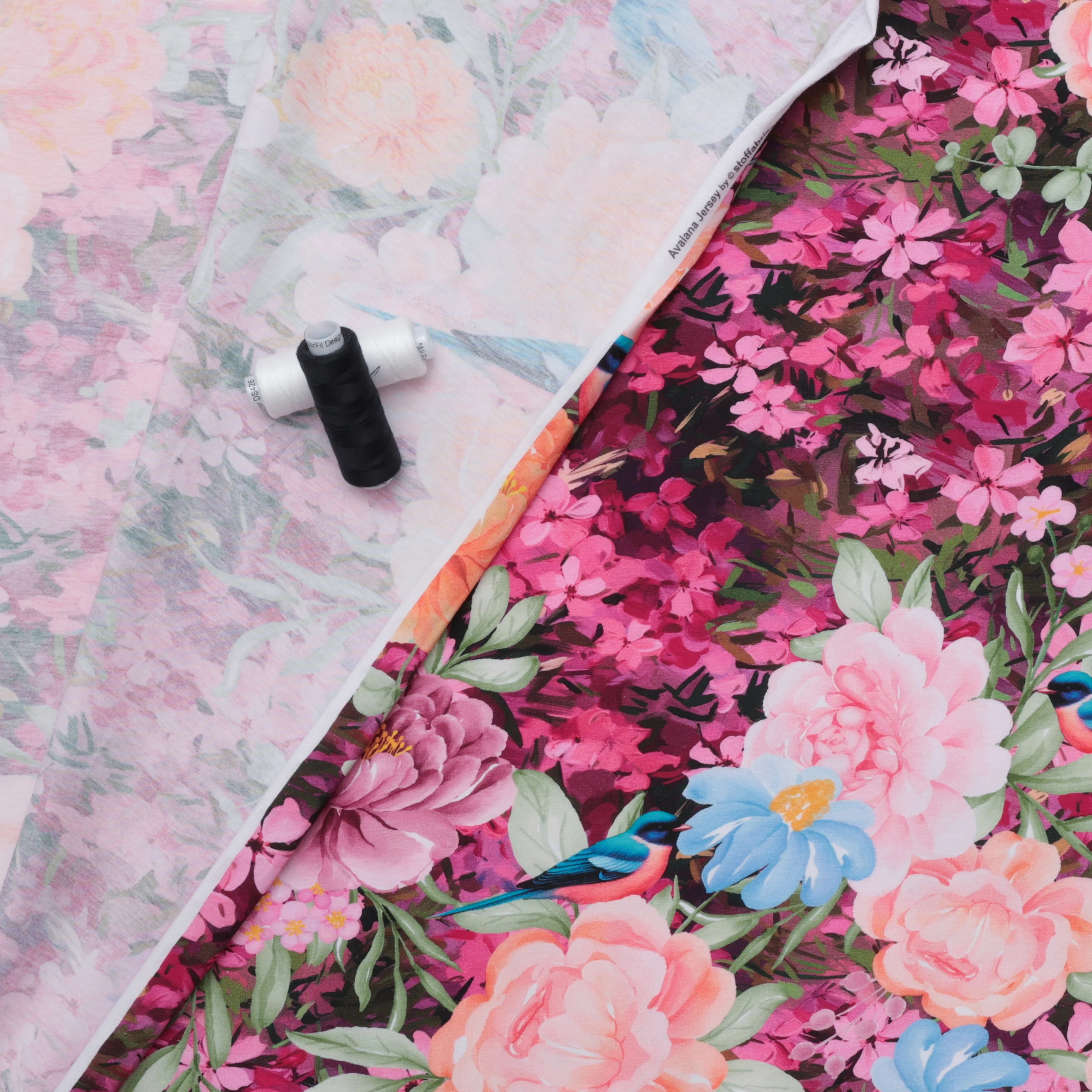 Stof - Cotton - Avalana - Jersey - Oleander Bluebird - Image 3