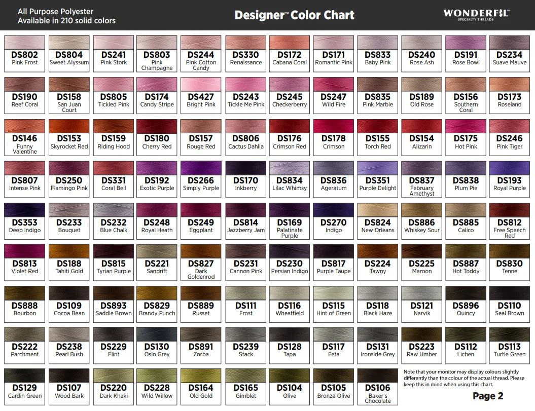 Wonderfil - Designer - All-Purpose Thread - 1000m - Image 3